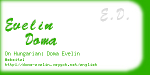 evelin doma business card